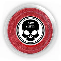 Tennissaite - BLACK SKULL - SAW - rot - 200 m