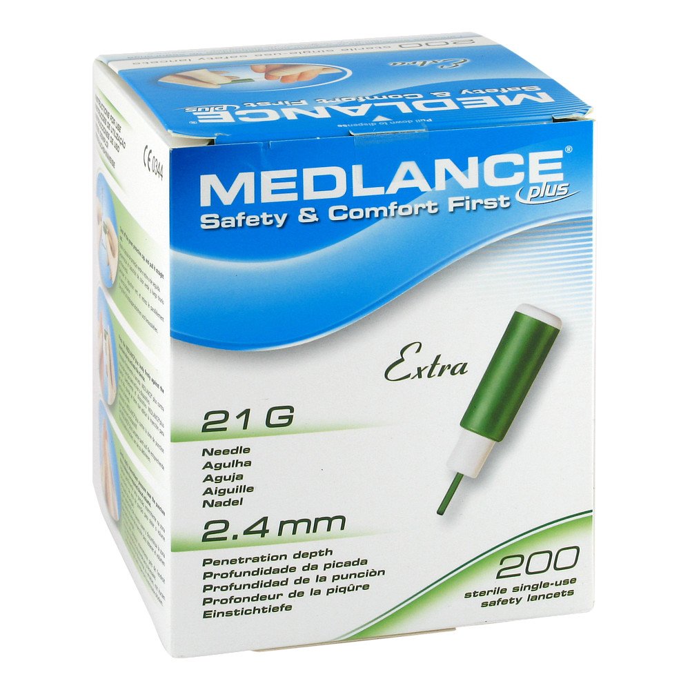 Mediq Deutschland GmbH Medlance Plus Extra Sicherheitslanzetten 21 G 01131537