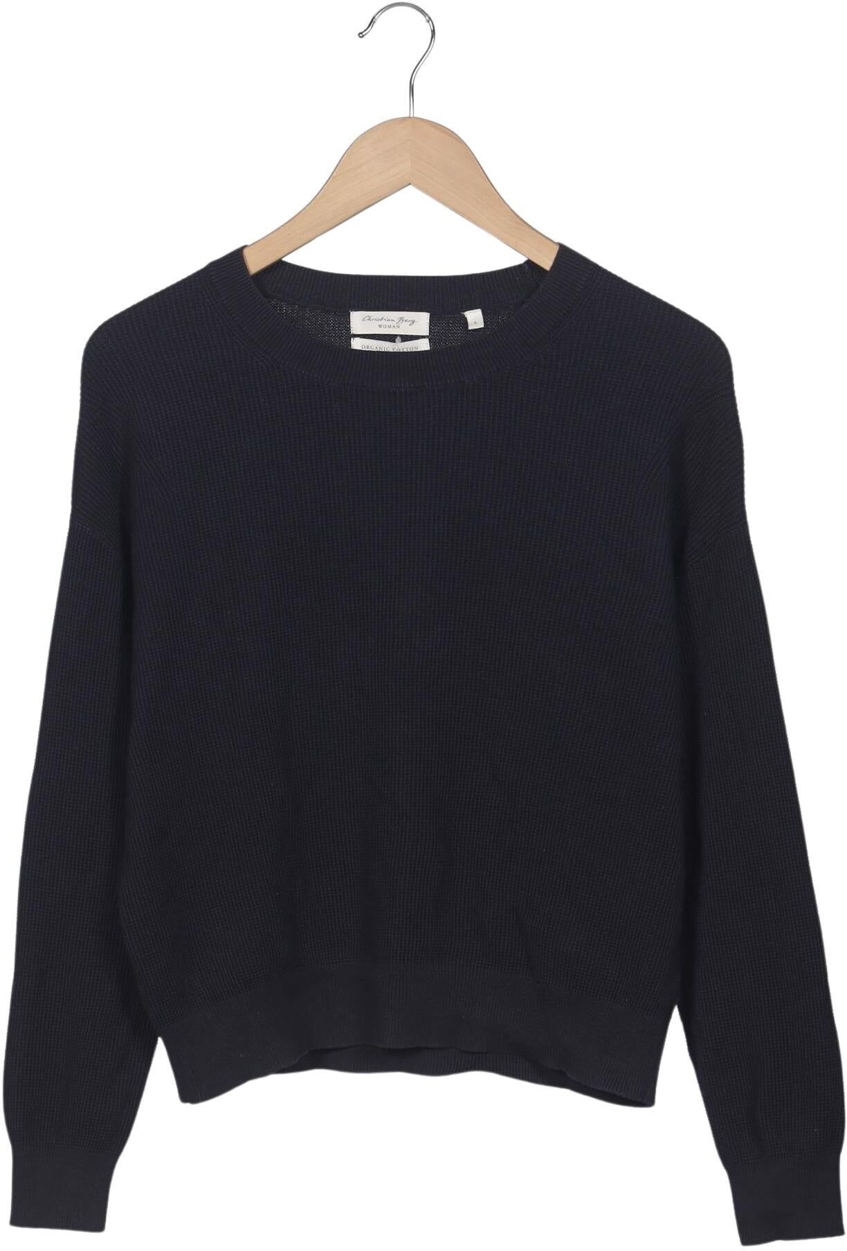 Christian Berg Damen Pullover, Marineblau, Gr. L, Baumwolle - Second Hand