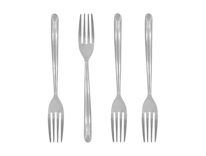 Nicolas Vahé Fourchette à gâteau Nicolas Vahé, lot de 4 Finition argentée antique