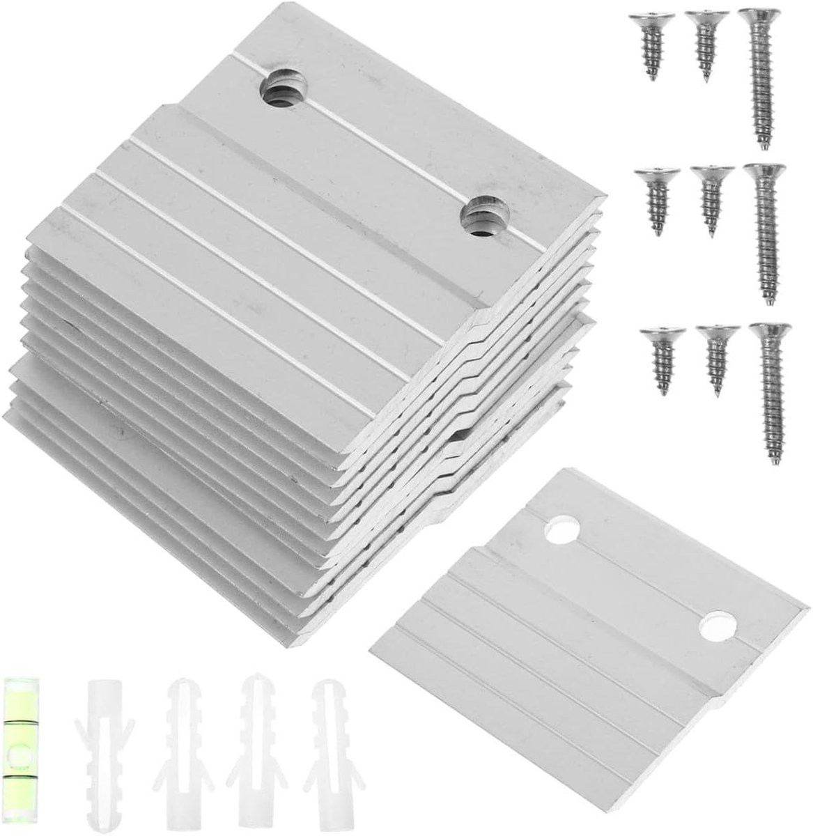 Zilveren Franse Hanger Ophangset voor Spiegel of Fotohouder van Aluminium Legering - 5 cm