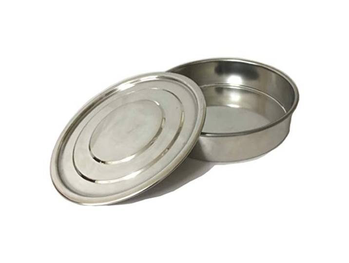 10,2 cm Testsieb-Set, 304 Edelstahl-Drahtgewebe mit Abdeckung und Pfanne, 1 Stück(D4 ISO 3310 STD)