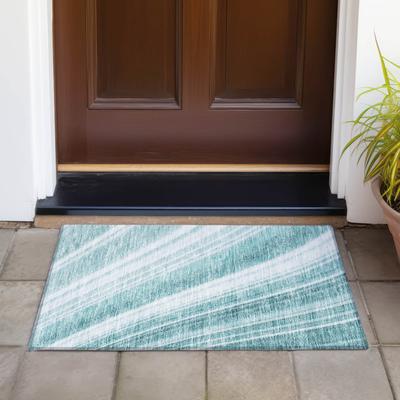 Addison Rugs Machine Washable Indoor/ Outdoor Stripe Wave Chantille Rug