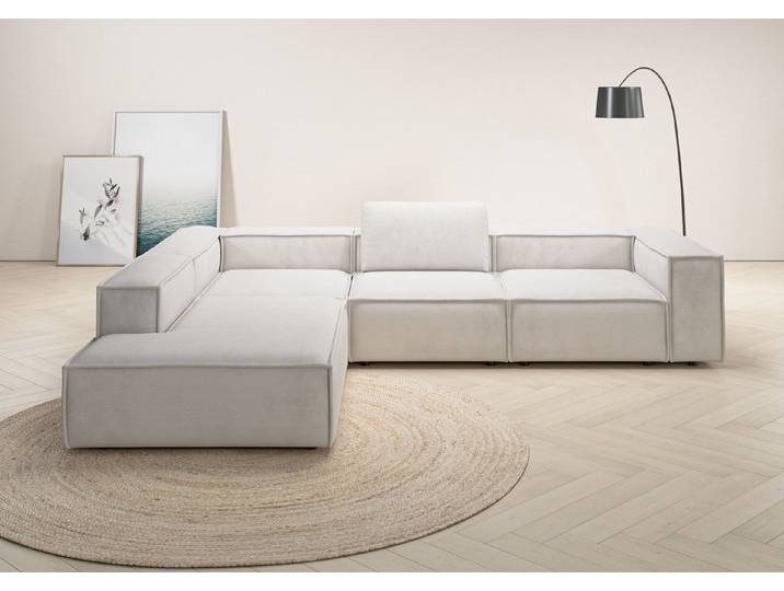 Home affaire Ecksofa Watertown luxuriöses Design & erstklassige Qualität, Japandi Design, Breite 311 cm
