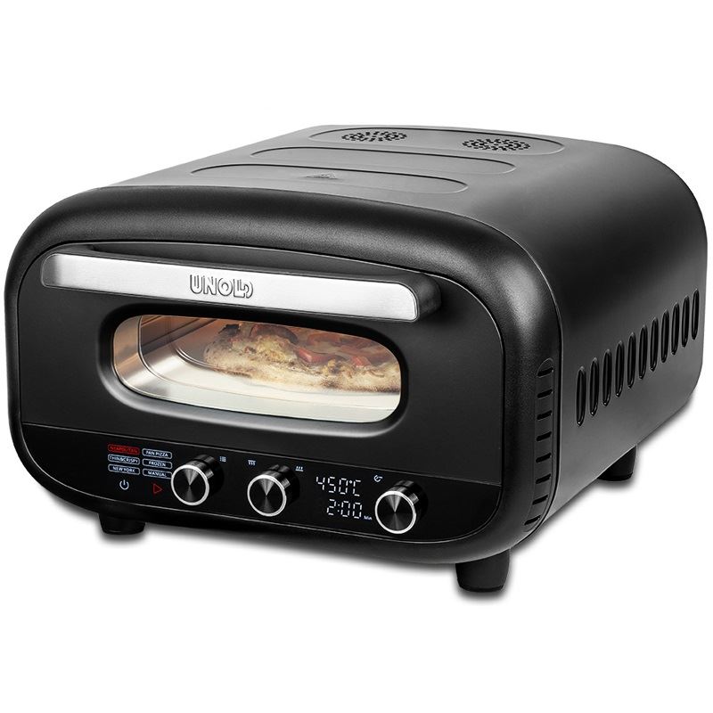 Unold Pizzaofen Don Alfredo (schwarz, 1.700 Watt, für Pizzen bis ca. Ø 30cm)