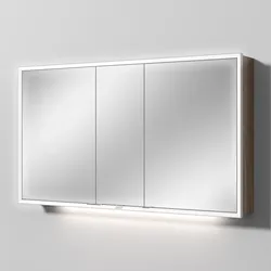 Sanipa Reflection Spiegelschrank MILO 130 mit LED-Beleuchtung, Eiche-Arizona, AU03780 AU03780