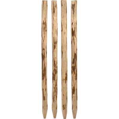 Zaunpfosten DOBAR "Holzpfosten für Staketenzaun, ØxH: 9x120 cm", braun (natur), H:120cm Ø:9cm, Massivholz, Zaunpfosten, aus robustem, ungeschältem Haselnussholz