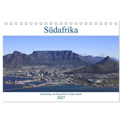 Südafrika - Küstenflug von Kapstadt bis Dyker Island (Tischkalender 2027 DIN A5 quer), CALVENDO Monatskalender