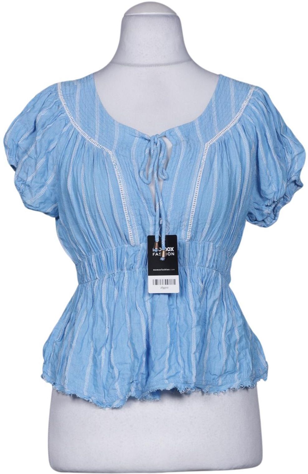 Free People Damen Bluse, Hellblau, Gr. M, Viskose - Second Hand
