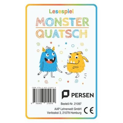 Lesespiel Monster-Quatsch, Set von Janet Stadelmeier, Persen Verlag in der AAP Lehrerwelt GmbH, 978-3-403-21097-9