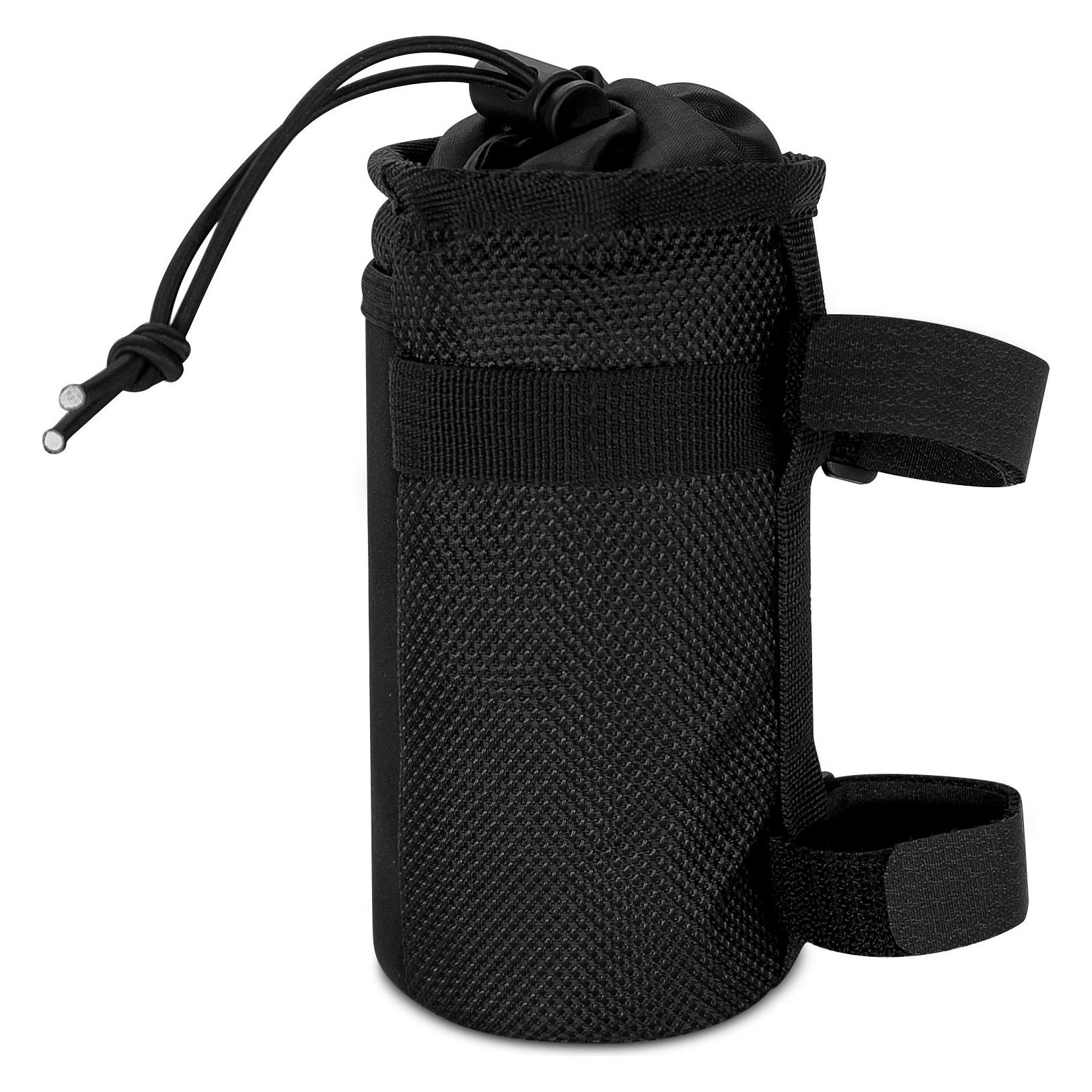 Wozinsky thermal water bottle bag for bike or scooter 1l black (WBB29BK) (1 l, Rahmentasche) (WBB29BK)