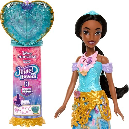 Mattel Disney Princess Jasmine verrassingsmodepop met accessoires