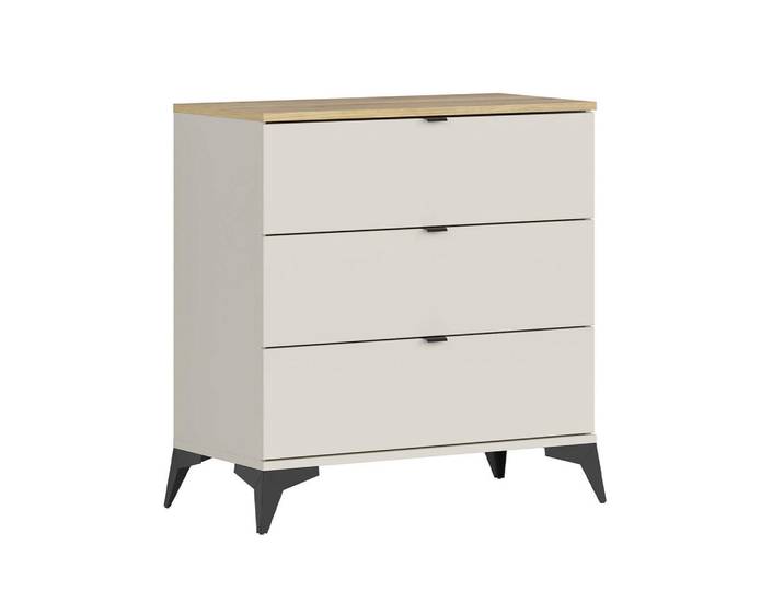 Petits-meubles Kommode Naya Kaschmir, Holzwerkstoff, 3 Schubladen, 85x90x41 cm, Kleinmöbel, Kommoden