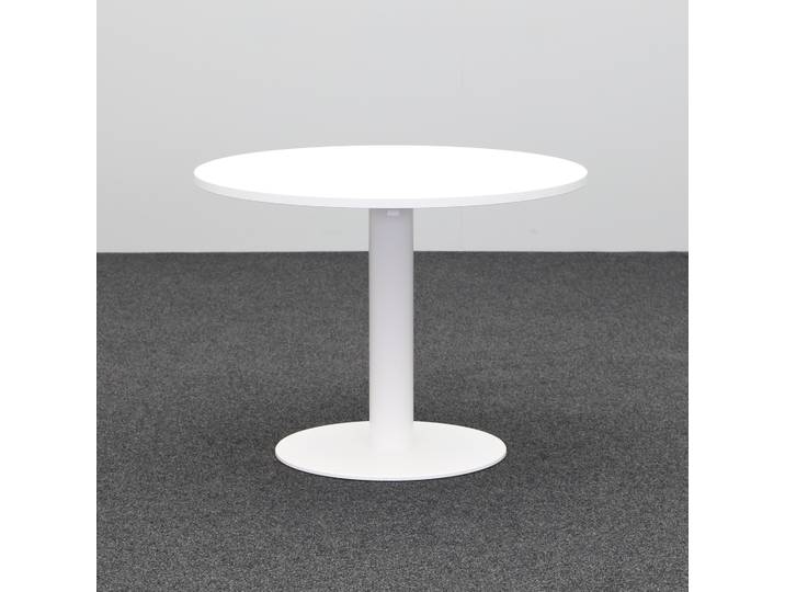 Besprechungstisch Narbutas Forum 100x100 cm, Weiss/Weiss, Neu Tisch - Optimal für moderne Büroeinrichtung