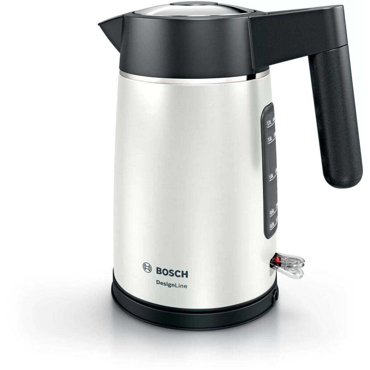 Bosch DesignLine waterkoker TWK5P471, 1,7 liter, 2400 W, zwart/zilver