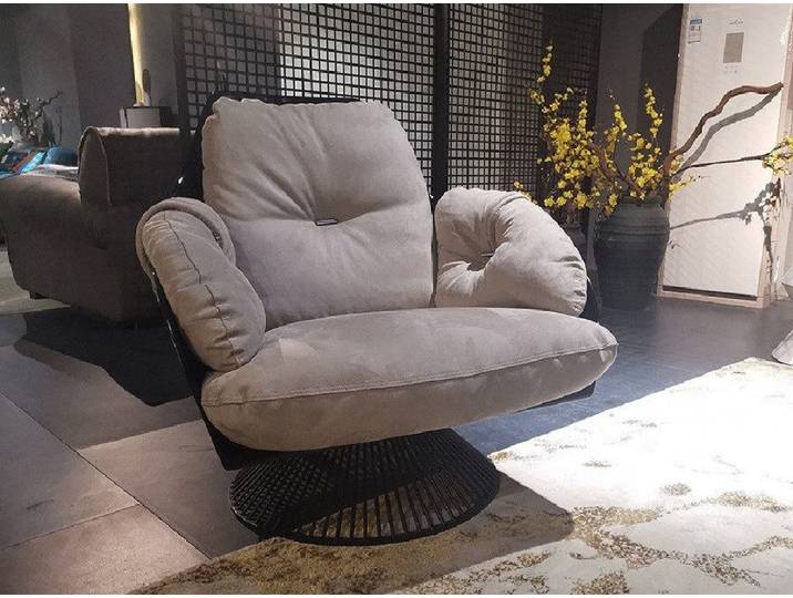 Xlmoebel Loungesessel Drehbarer Ledersessel im modernen Club-Lounge-Design (Sessel), Hergestellt in Europa