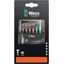 Wera Bit-Check 6 Impaktor 1 SB, 6-teilig - 05073890001