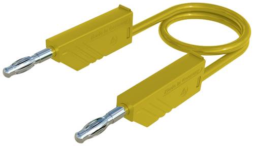 Hirschmann Test & Measurement CO MLN 25/1 Messleitung Lamellenstecker 4mm Lamellenstecker 4mm 25.00cm Gelb 1St.