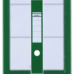 Durable Ordnerrückenschild Ordofix breit 60x390mm grün VE=10x10 Stück