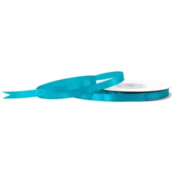 Creativery 6mm Satinband 25m Schleifenband Geschenkband Dekoband Schmales Stoffband Türkis