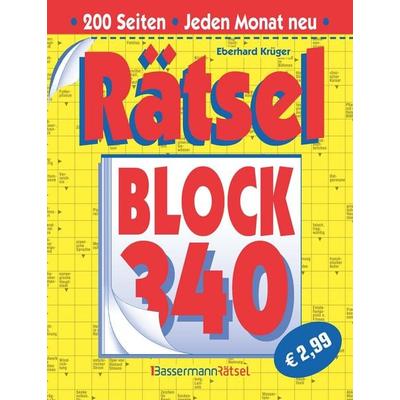 Rätselblock 340, Taschenbuch von Eberhard Krüger, Bassermann, 978-3-8094-5225-6