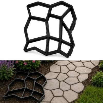 Gardenised Paving Mold, DIY Path Maker for Garden Walkways