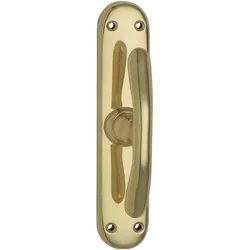 Grundmann, Fenstergriff, Fenstertrieb ELEGANT 521 - gebogen, Messing poliert