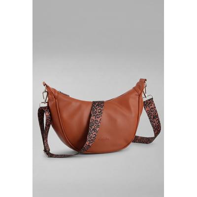 Umhängetasche ANISTON ACCESSOIRES, Damen, Gr. B/H/T: 28cm x 17cm x 9cm, cognac, Lederimitat, Taschen Umhängetasche, Beuteltasche, Schultertasche - NEUE KOLLEKTION
