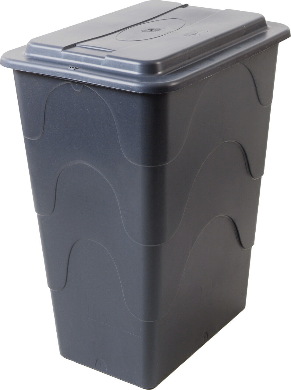 TrendLine Regentonne eckig mit Deckel und Hahn 280 L grau