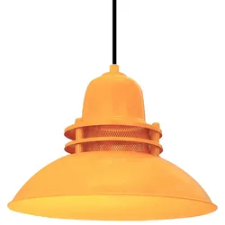 Bamyum Leuchtturm Pendelleuchte, E27 Fassung, 34 cm, Gelb Lampe