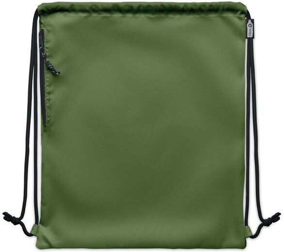 Sac à cordon 300D RPET - NIGHT Vert Armée Vert