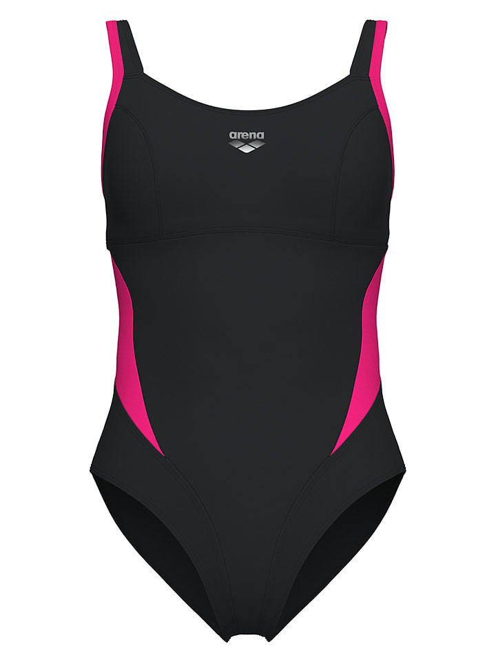 Arena Badeanzug in Schwarz/ Pink - 48