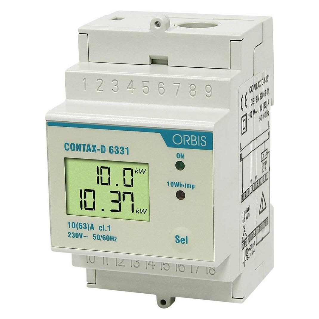 Orbis Zeitschalttechnik kW-Zähler OB708100 Wechselstromzähler digital 63 A MID- (OB708100)