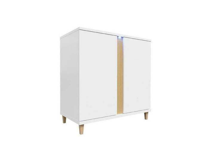 Armoire de chambre - Placard Nashville B102 - Blanc - 92x88x40cm