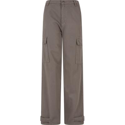 Stoffhose DEF "DEF Damen DEF Cargo Pants", Damen, Gr. XL, US-Größen, grau, 100% Baumwolle, unifarben, loose fit, Hosen Stoffhose