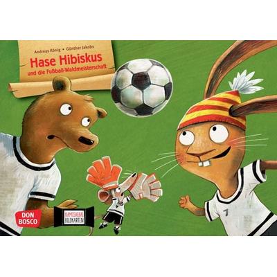 Hase Hibiskus und die Fußball-Waldmeisterschaft. Kamishibai Bildkartenset