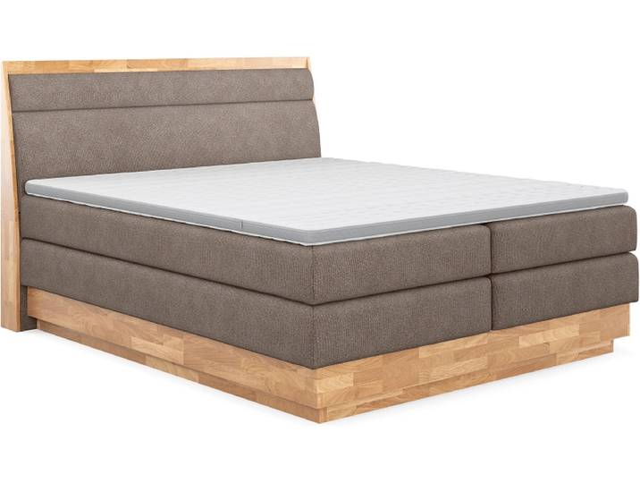 Boxspringbett SWISS HOME STYLE ONYX sand 160x200cm weich
