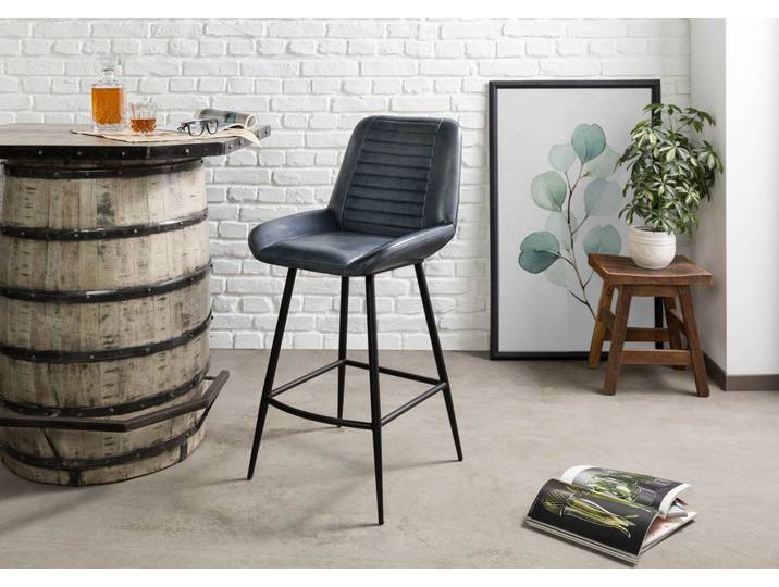 Chaise de bar 52x57 Cuir IRON LABEL #515