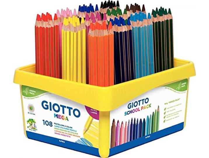 GIOTTO Kleurpotloden Model KLEUREN MEGA /108UD