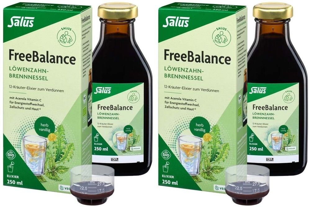 Salus Freebalance Löwenzahn-Brennnessel Elixier Bio 2x 2x250 ml