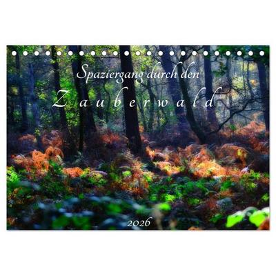 Spaziergang durch den Zauberwald (Tischkalender 2026 DIN A5 quer), CALVENDO Monatskalender