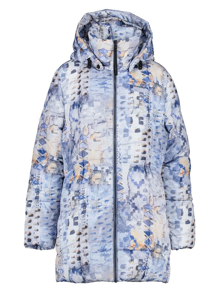 Didriksons Parka "Sia Aop" in Blau - 32/34