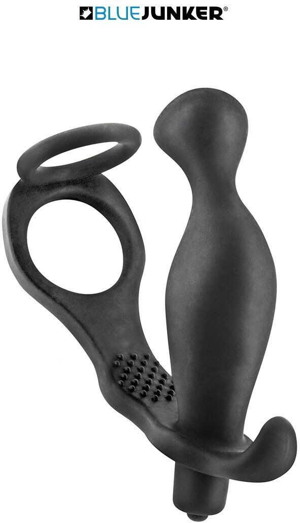 Blue Junker Cockring et stimulateur de prostate vibrant