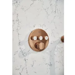 Grohe Grohtherm Smartcontrol Fertigmontageset 29121DA0 warm sunset, rund, UP-Thermostat, 3 Absperrventile