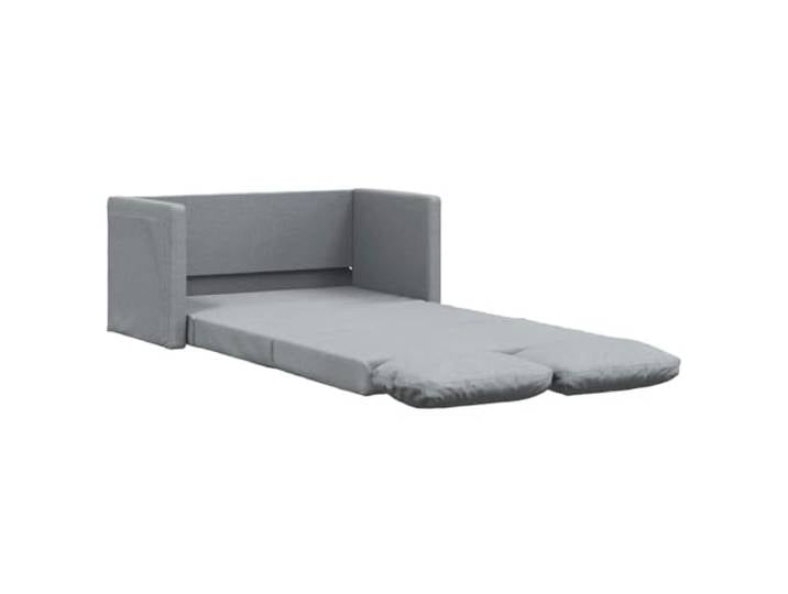 vidaXL Bodensofa mit Schlaffunktion Hellgrau 112x174x55 cm Stoff