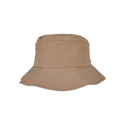 Sonnenhut FLEXFIT "Flexfit Accessoires Elastic Adjuster Bucket Hat", Damen, Gr. onesize, beige, 100% Polyester, Hüte