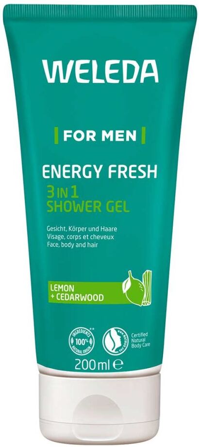 Weleda For Men Energy Fresh 3in1 Shower Gel 200ml