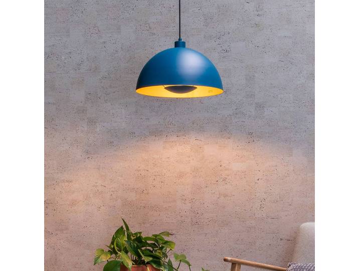 Lucide Hängelampe Siemon, dimmbar, blau, für Wohn- / Esszimmer, Metall, Modern, Pendelleuchte