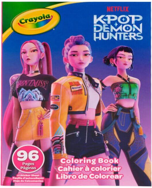 LIVRO COLORIR CRAYOLA K-POP 96PG
