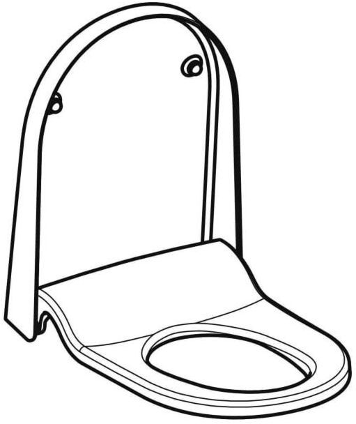 Geberit WC-Sitz 242810111 weiß-alpin, mit Deckel, zu AquaClean Sela